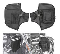 AUFER Highway Crash Bar Cover Soft Lowers Chaps Leg Warmer Bag with Storage Bag & Tactical Military Water Bottle Pouch Compatible with for Touring Street Glide Road King Glide Electra Glide 1980-2023