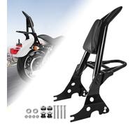 AUFER Motorcycle Detachable Rear Passenger Backrest Sissy bar With Luggage Rack And Rotary Docking Latches Clips Compatible With For 2004-2023 Sportster XL 883 1200