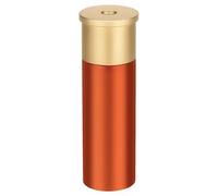 Aufew Mini Pill Box, Durable Metal Pill Holder, Portable Tactical Pill Case, Waterproof EDC Vitamin Container for Travel, Outdoor, Daily Use (Orange)