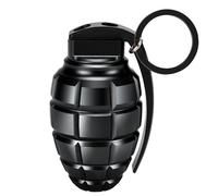 Aufew Small Travel Pill Box Portable Waterproof Pill Container with Keyring and Carabiner Pocket-Sized Aluminum Pill Case for Daily Medication - Black