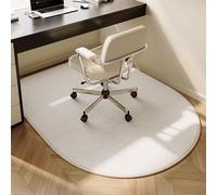 auffy Soundproof Office Rug for Carpet, Computer Gaming Rolling Under Desk, Non-Slip, beige, 47.2x23.6