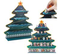 AUFGELD Display Compatible with Funko Bitty Countdown Calendar, Organizing Shelf for Bitty Pops Christmas, Bitty Stand, Wallmountable Christmas Bitty Shelf