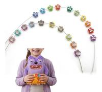 AUFGELD Grillz Accessory for Fuggler - Character Styling Costume Prop for Labubus, Wire-Style Decorative Grills Compatible with Labubu, Decoration Gill for Zuru Fuggler, 2 Sets (Plum Blossom)