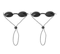 AUFIKR 2 Pairs Safety Glasses for Red Light Therapy, Sunbed Goggles, Eye Protection Glasses with Adjustable Strap for Tanning and IPL LED Treatments