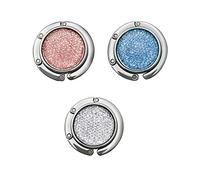 AUFIKR 3 Pack Folding Handbag Table Hangers-Bag Hanger Collection-Desk Hooks for Purse,Handbag Foldable Hook (Bag Hook-H0)