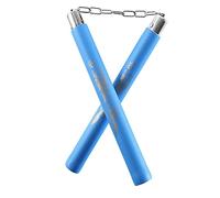 AUFIKR Portable Foam Nunchucks, Blue Training Nunchakus Suitable for Kids & Beginners Practice and Training
