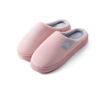 AUFIKR Unisex Adults Slippers, Pink, EU SIZE 36-37 | UK 2-3.5 US 5-6, Open-Back, Flat Heel, Comfortable & Warm, Perfect for Indoor & Outdoor, Pregnant Women & Adults