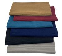 aufodara 6pcs Corduroy Fabric 47x47cm Decorative Fabric for Sewing Project, Quilting, Patchwork, DIY Crafts (Colour B602)