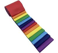 aufodara 7 Colors/14Pcs Fabric Jelly Roll Cotton Patchwork Rainbow Fabric Strips 7.9 x 100 cm for Craft Sewing Quilting DIY Artcraft Handwork (Rainbow)