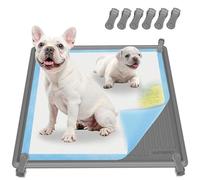 AUFORPET Puppy Baby Pee Pad Holder Tray, 24" x 24" Enhanced Thickened Heavy Silicone Mat, Washable Reusable, Easy Cleaning, High Edge Leakproof Pads for Training Dog, Potty, Doggy, Cats, Rabbits