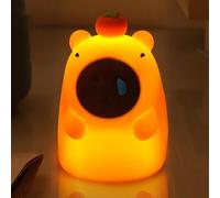 Aufquwk Capybara Lamp | Bedside Touch Lamp,Touch-Sensitive Rechargeable 3 Modes Dimmable Nightlight for Kids Room Breastfeeding, Sleeping, Study, Bathroom
