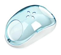Aufquwk Hamster Bath Tub, Transparent Dustproof Visible Hamster Sand Box, Large Multifunctional Portable Bath Tub House for Chinchilla Hamster