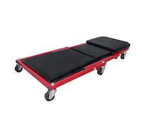 Aufun 2 in 1 Mechanics Creeper Seat 150kg Folding Garage Creeper 92x44x12cm | Reduce Back Strain During Low Car Repairs, Padded Creeper Seat for Comfort, Smooth Castors, Stable Heavy Duty Garage Use