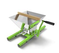 Aufun Manual Fruit Crusher 7L Stainless Steel Hopper Apple Grinder | Grape Mill, Manual Fruit Press With Crank (Fruit Mill 7L)