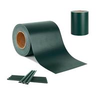 Aufun PVC Fence Privacy Screen 65mx19cm UV Resistant with Clips, Green