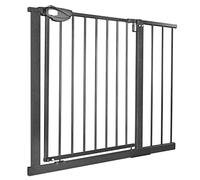 Aufun Safety Gate Pressure Fit Auto Close No Drill Fits 95-105cm Black | Baby and Pet Home Safety Use Secure Stair and Doorway Protection Auto Close Double Locking One Hand Opening Hallway Use