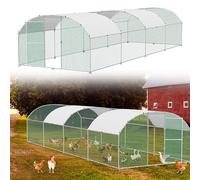 Aufun Walk-in Chicken Run Large 3x8m Outdoor Poultry Enclosure Steel Frame