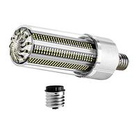 AUFWH Super Bright LED E27 Corn Bulb 25W-54W LED Lamp 110V 220V Smart IC E39 E40 Big Power for Outdoor Playground Warehouse Lighting-25w+ E40 Conversion Head_Warm White