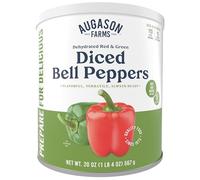 Augason Farms Dehydrated Diced Red & Green Bell Peppers #10 Can, 20 oz