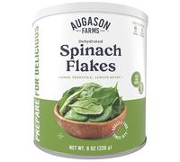 Augason Farms Dehydrated Spinach Flakes Can, Emergency Food Supply, Everyday Meals, 45 Servings