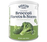 Augason Farms Freeze Dried Broccoli Florets & Stems #10 Can, 7 oz