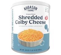 Augason Farms Freeze Dried Shredded Colby Cheese 1 lbs 14 oz No. 10 Can