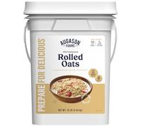 Augason Farms Regular Rolled Oats 4-Gallon Pail, Emergency Food Supply, Everyday Meals, 113 Servings