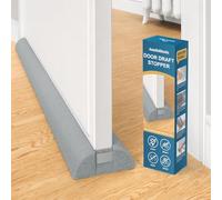 Augblinds Door Draft Stopper 32 Inch, Under Door Gap Filler Bottom, Adjustable 26'' to 32'' Noise Blocker Soundproof Seal Gap up to 1.7'' Door Sweep, Machine Washable, Grey