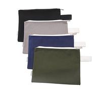 Augbunny 100% Cotton 16oz Heavy Duty Multi-Purpose Canvas Zipper Tool Bag Organize Storage Pouch 4-Pack