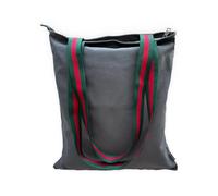 Augbunny 12OZ 100% Cotton Canvas Zipper Closure Lined Reusable Grocery Shopping Bag Beach Bag Daily Casual Multi Purpose Tote