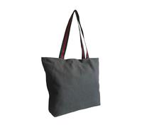 Augbunny 16OZ 100% Cotton Canvas Fashion Zipper Closure Lined Reusable Grocery Shopping Beach Casual Multi Purpose Tote X-Large