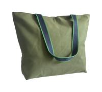 Augbunny 16OZ 100% Cotton Canvas Fashion Zipper Closure Lined Reusable Grocery Shopping Beach Casual Multi Purpose Tote X-Large