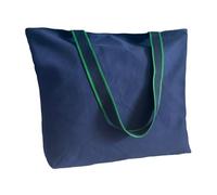 Augbunny 16OZ 100% Cotton Canvas Fashion Zipper Closure Lined Reusable Grocery Shopping Beach Casual Multi Purpose Tote X-Large