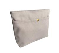 Augbunny 16OZ 100% Cotton Canvas Multi-Purpose Lined Zipper Closure Makeup Cosmetic Bag Travel Toiletory Organizing Pouch Large