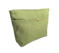 Augbunny 16OZ 100% Cotton Canvas Multi-Purpose Lined Zipper Closure Makeup Cosmetic Bag Travel Toiletory Organizing Pouch Large