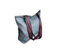 Augbunny 16OZ 100% Cotton Durable Large Multi Purpose Canvas Zipper Closure Lined Reusable Grocery Beach Diaper Casual Tote