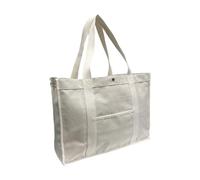 Augbunny 16OZ Canvas Lined Shopping Grocery Tote Multi Purpose Beach Bags Diaper Bag