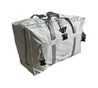 Augbunny Extra Large Oxford Travel Duffel Bag With Trolley Sleeve Multipurpose Storage Bag Reusable&Foldable Moving Tote Closet Storage Organizer, Grey, L