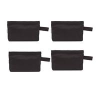 Augbunny Multi-Purpose Cotton Canvas Zipper Makeup Bag Pouch 4-Pack