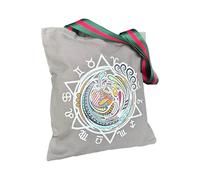 Augbunny ZODIAC AQUARIUS Large Canvas Reusable Grocery Shopping Beach Bags Multi Purpose Casual Fashion Tote