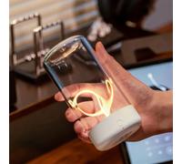 AUGE LIGHT Mini Minimalist Desk Lamp Wireless LED Rechargeable Table Lamp Modern Night Lights Portable Bedside Table Lamps Unique Ambient Light Mood Lighting for
