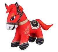 Augenstern 20 CM Chinese New Year Plush Horse Animals 2026 Year of The Horse Stuffed Mascot Doll Plush Toys Chinese Zodiac Decor for Spring Festival Lunar New Year Gifts Blessing Souvenir