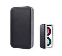 Augeny 80 Capacity Plastic CD Disc Storage Holder DVD Storage Wallet, Portable Zippered Vehicle CD Case Holder Organizer for Home, Car, Office, Travel (Black)