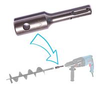 Auger adapter for SDS PLUS (SDS+) hammer drill for post holes, stakes, fencing (adaptor)