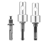 Auger Drill Adapter High Hardness Steel 1/2" Impact Garden Earth Drill Adapters for Garden Hole Digging Wall Grooving