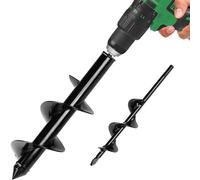 Auger Drill Bit for Bulb Planting (Twin Pack) perfect for planting potatoes, flower or plant bulbs and root in seconds, simple, eaasy and fast whilst retaining percision by Jamieson Brothers