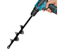 Auger Drill Bit for Planting 1.6 x 9 Inch, Garden Spiral Hole Drill, Bulb Auger, Easy Planter Rapid Planter Bulb & Bedding Plant Auger for 3/8" Hex Drive