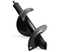 Auger Drill Bit for Planting,10x30cm Post Hole Digger,Widened Garden Auger Spiral Drill Bit,Hole Digger for Bulb Planters Planting, Fence Post Repair,Bulbs Seedlings,Bulb Planting Auger,Black