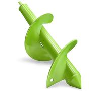 Auger Drill Bit for Planting Bulbs Seedlings,10x30cm Bulb Planting Auger,Widened Auger Spiral Drill Bit,Garden Hole Digger for Planting, Fence Post Repair,Bulb Planter Tool,Green
