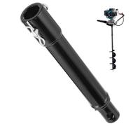 Auger Extension Pole, 8 Inch Metal Auger Drill Bit Extender Easy to Install Garden Spiral Hole Drill Extension Bit Extender